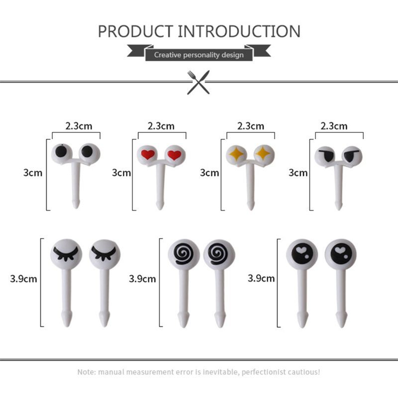 Set 10 Xiên Mini Dễ Thương Dùng Để Trang Trí Bánh