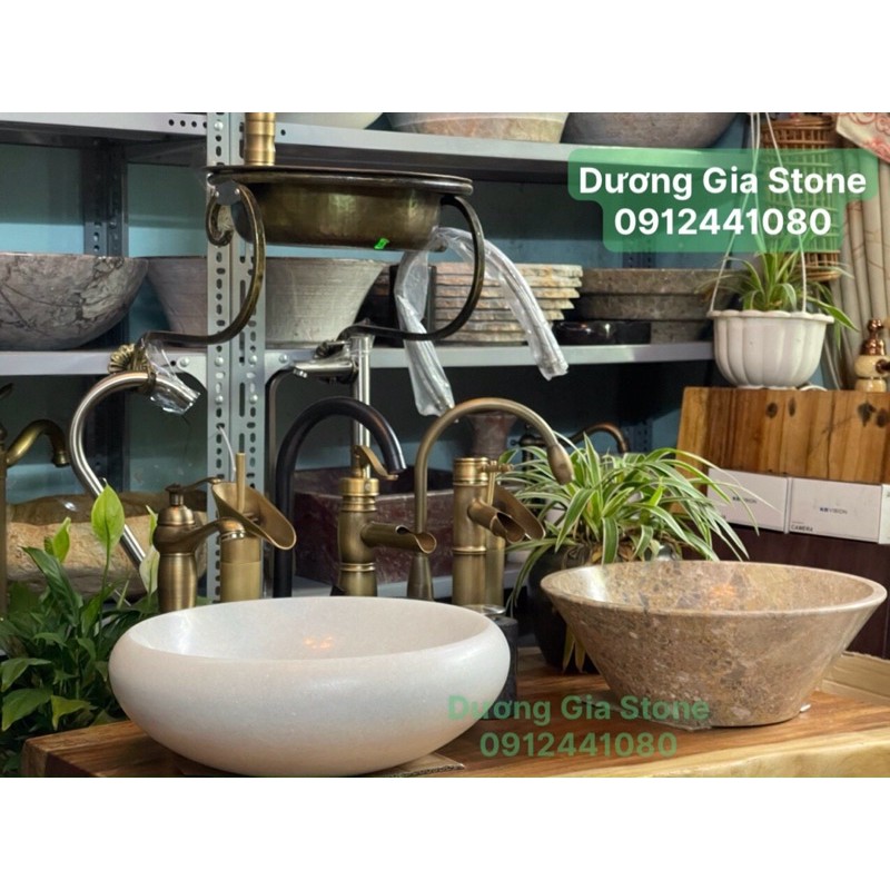 Lavabo đá tự nhiên trắng | BigBuy360 - bigbuy360.vn