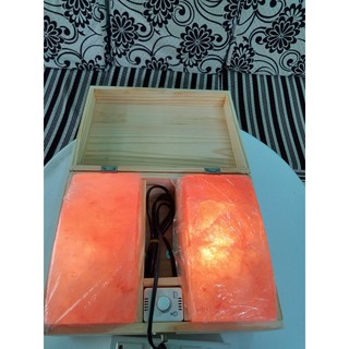 Đá muối massage chân loại 2 viên cong