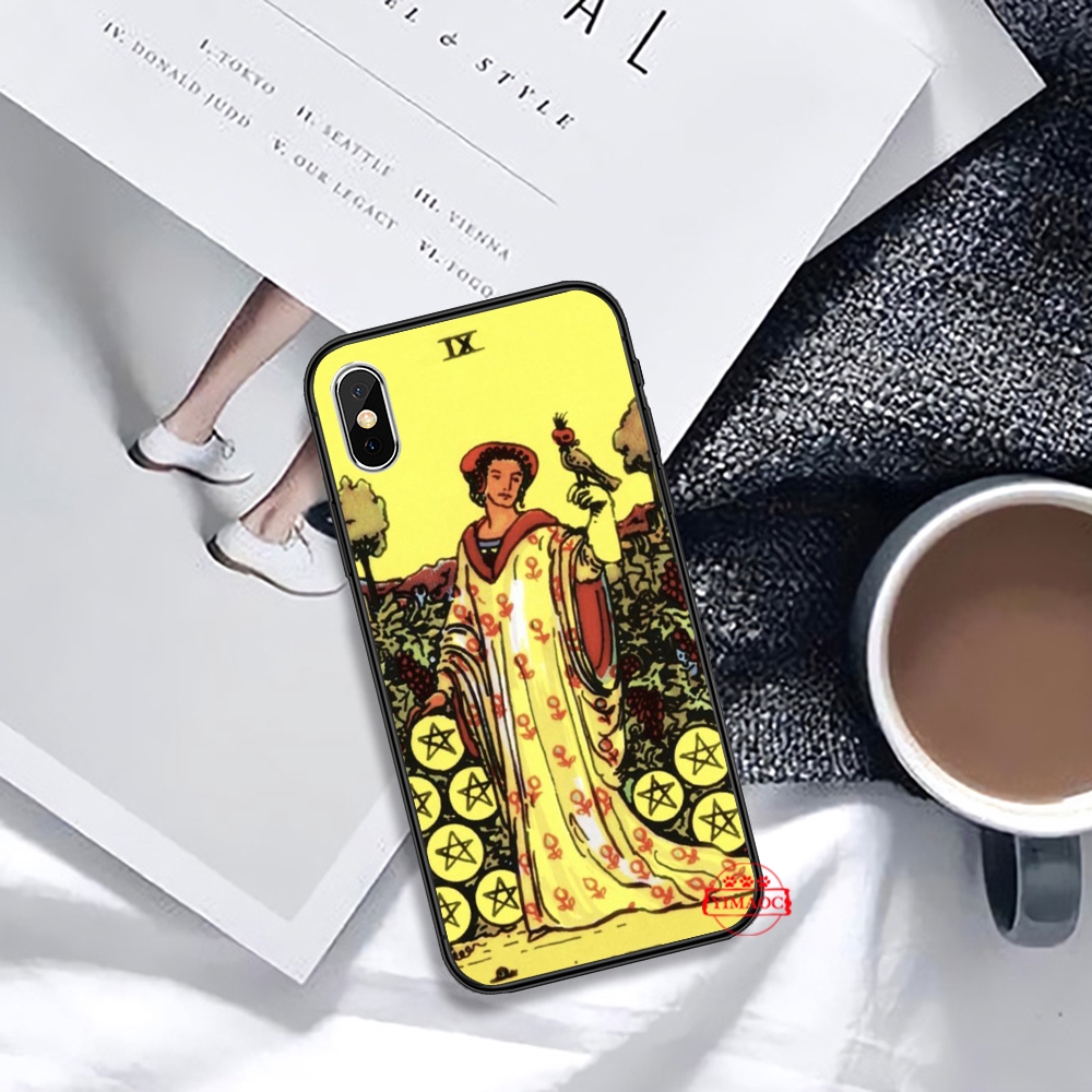 Ốp Điện Thoại Mềm Họa Tiết Lá Bài Tarot Cho Iphone Xs Max Xr X 11 Pro 7 8 6 6s Plus 300c