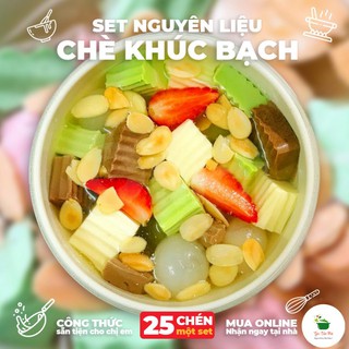[Free Ship] Set Chè Khúc Bạch Tự Nấu 25 - 30 Chén - Nguyên Liệu Làm Bánh, Nấu Chè Tặng Kèm Công Thức - GÓC CỦA MẸ