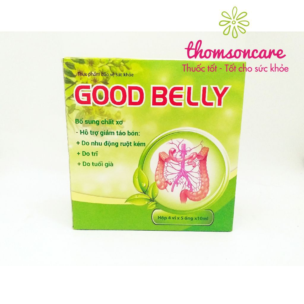 Bổ sung chất xơ cho người nóng trong, giảm táo bón - Good Belly - Hộp 20 ống uống