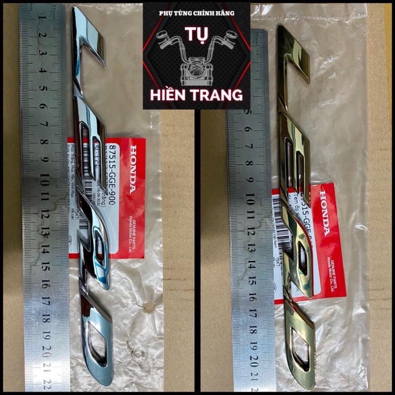 TEM LOGO LEAD NỔI 3D ZIN LEAD 110cc 2009-2013 MÀU VÀNG/BẠC CHÍNH HÃNG HONDA-GIÁ 1 TEM