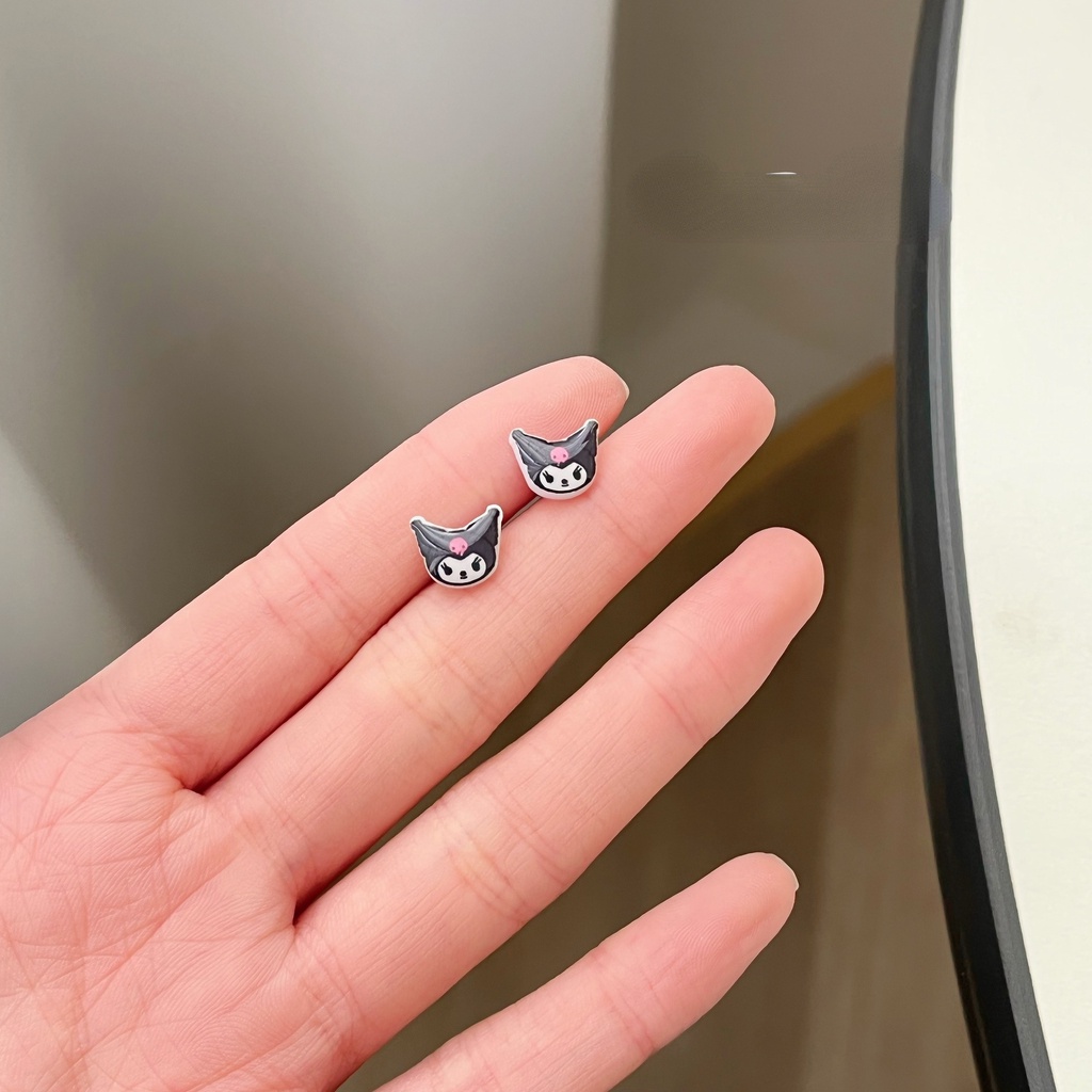 Plastic Needle Anime Earrings for Girls New Cute Cartoon Anime Earrings Jewelry Student Cartoon Earrings Earrings Hypoallergenic Earrings