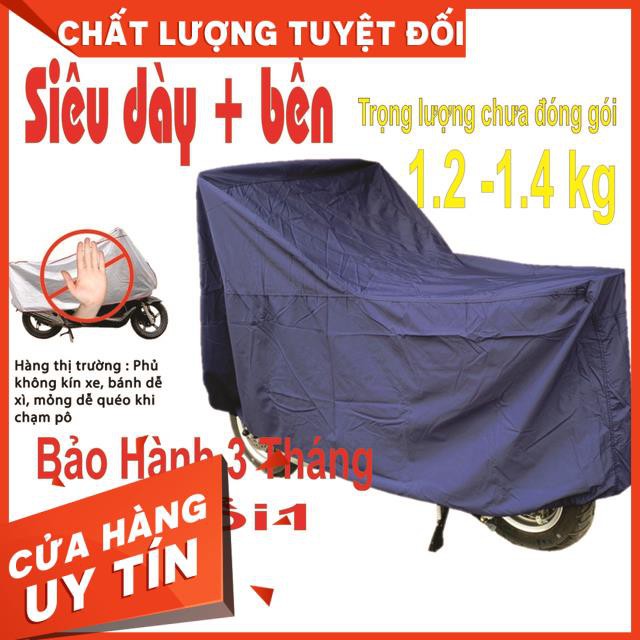 Bạt Phủ Xe Máy ,Trùm Xe Máy Chất Lượng Tốt , Vải Dù Phủ PU , 1.2 - 1.4kg CHỐNG THẤM TUYÊT ĐỐI , BH 3 Tháng