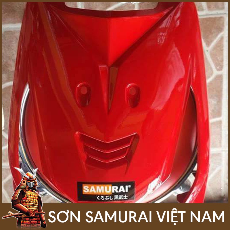 Chai sơn màu đỏ 6 Sơn xịt Samurai