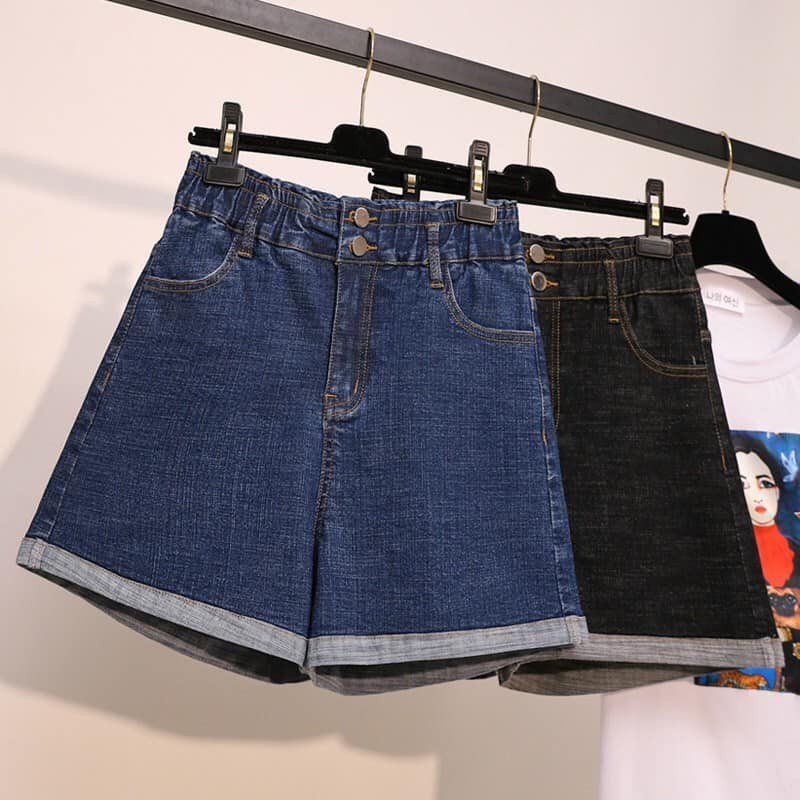 QM4A64 - Quần jean ngắn nữ cho người mập - giá 330k