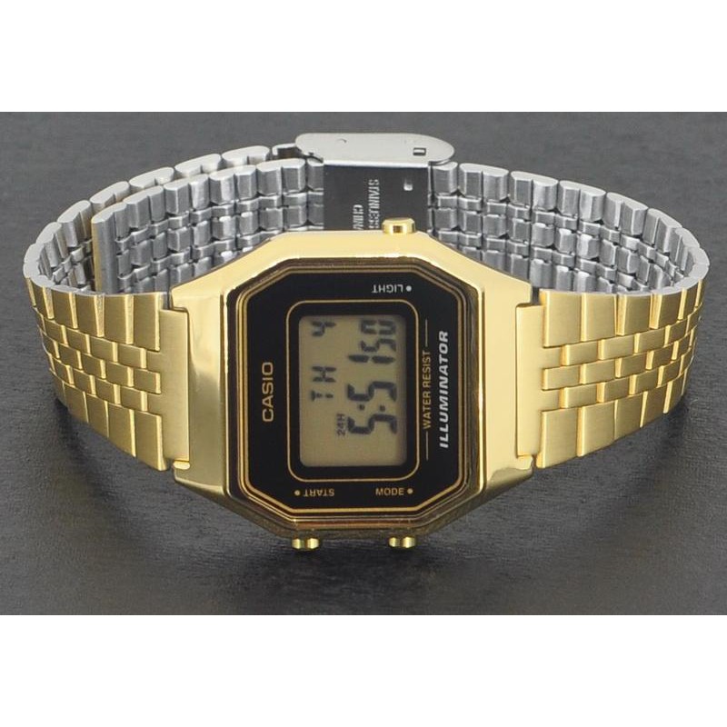 Đồng hồ Casio nữ dây kim loại điện tử LA680WGA-1DF - Chính hãng Casio Anh Khuê