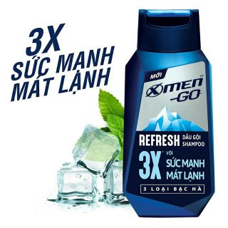 Dầu gội XMen Go Refresh 3 lọai Bạc hà (180g)