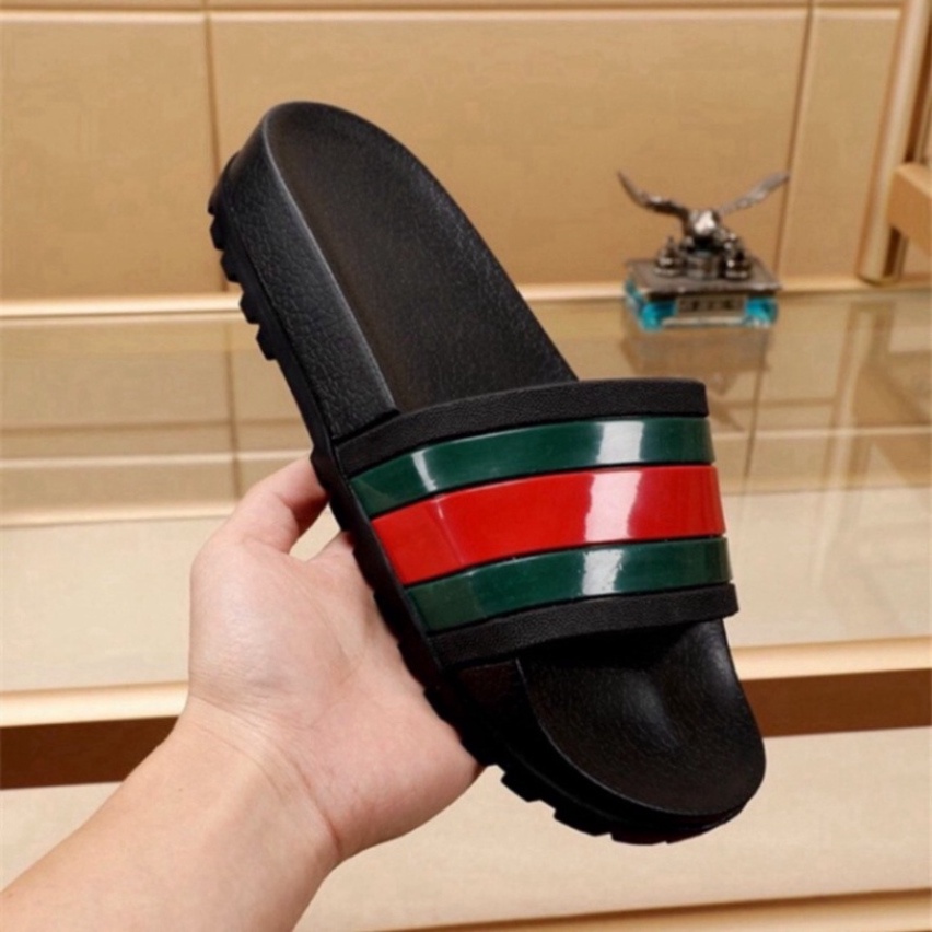 Dép quai ngang nam nữ gucci unisex cao xu nguyên khối dáng thể thao cực đẹp