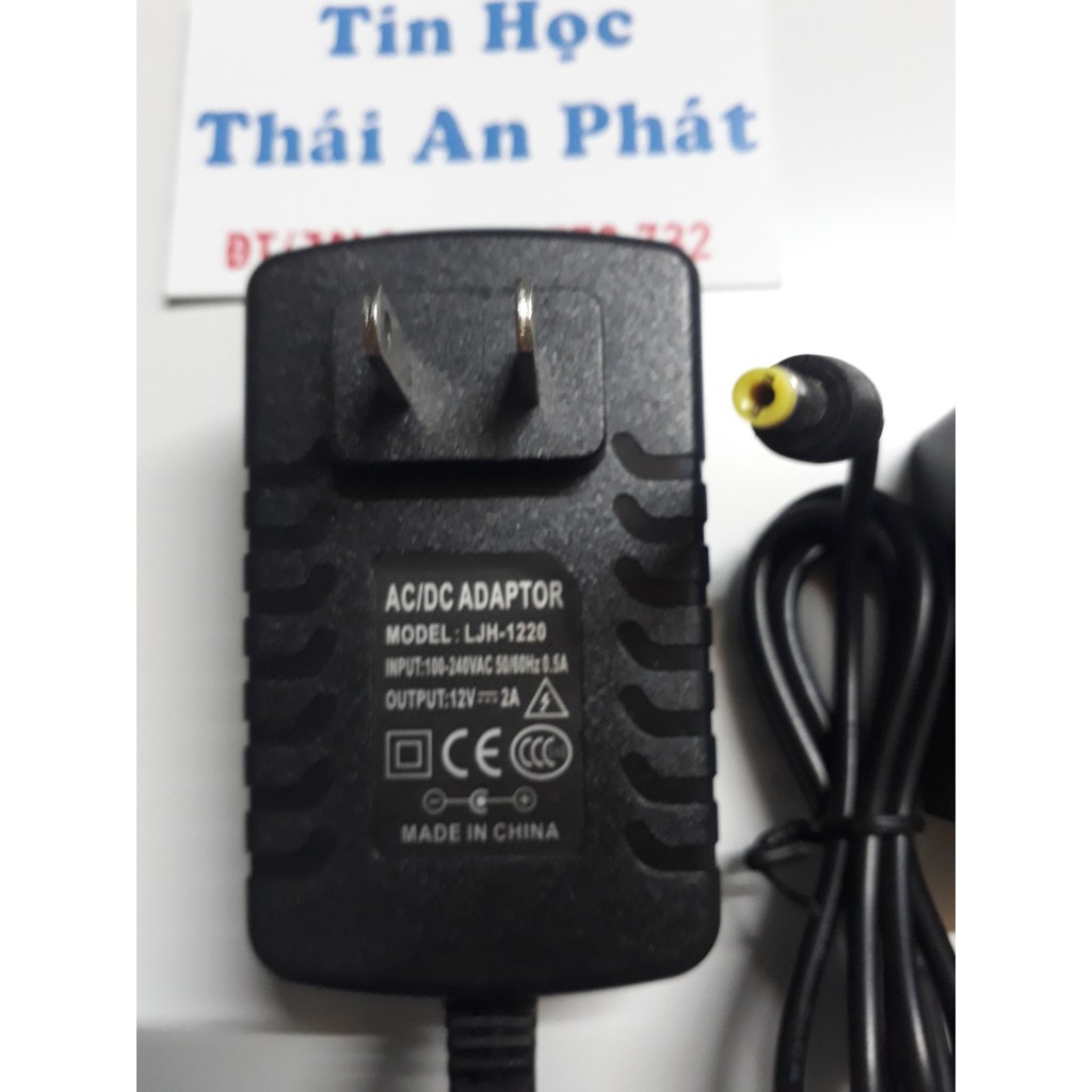 Adapter 12V-2A,đầu nhỏ (4.0mm*1.7mm) chuyên cho loa kéo nhỏ,máy nghe nhạc CD... hàng chất lượng.