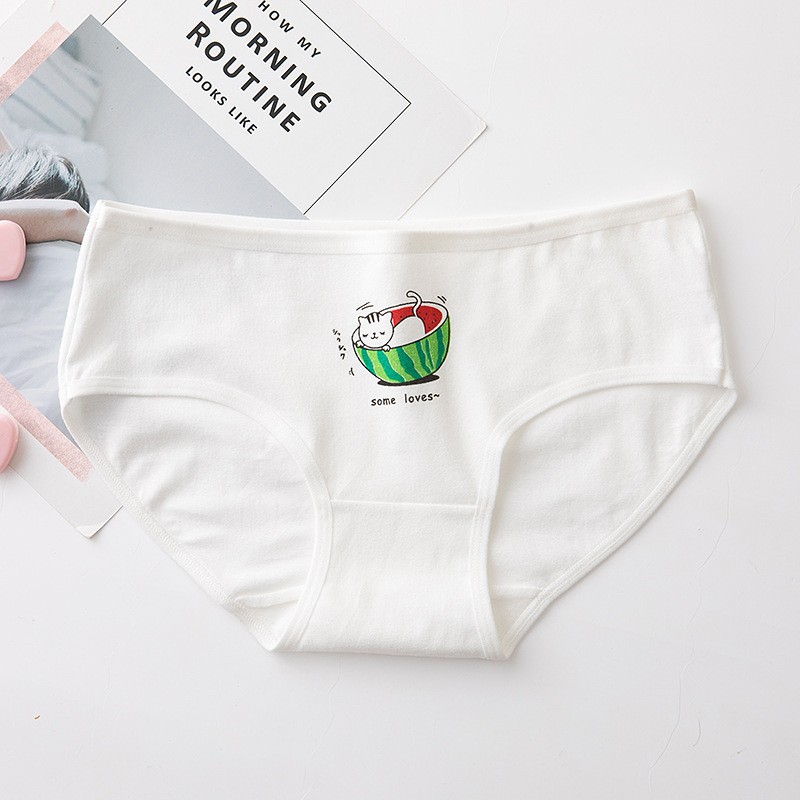 Quần lót cotton hoạ tiết siêu cute⚡️ 𝐅𝐑𝐄𝐄 𝐒𝐇𝐈𝐏 ⚡️ Màu cam đào cực đáng yêu ♥️ QL7 | BigBuy360 - bigbuy360.vn