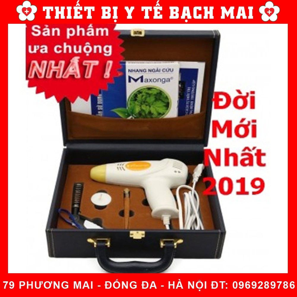 Máy Cứu Ngải MAXONGA [Bao gồm cả thuốc] - Chữa Xương Khớp, Đau Lưng, Đau Vai Gáy, Di Chứng Tai Biến