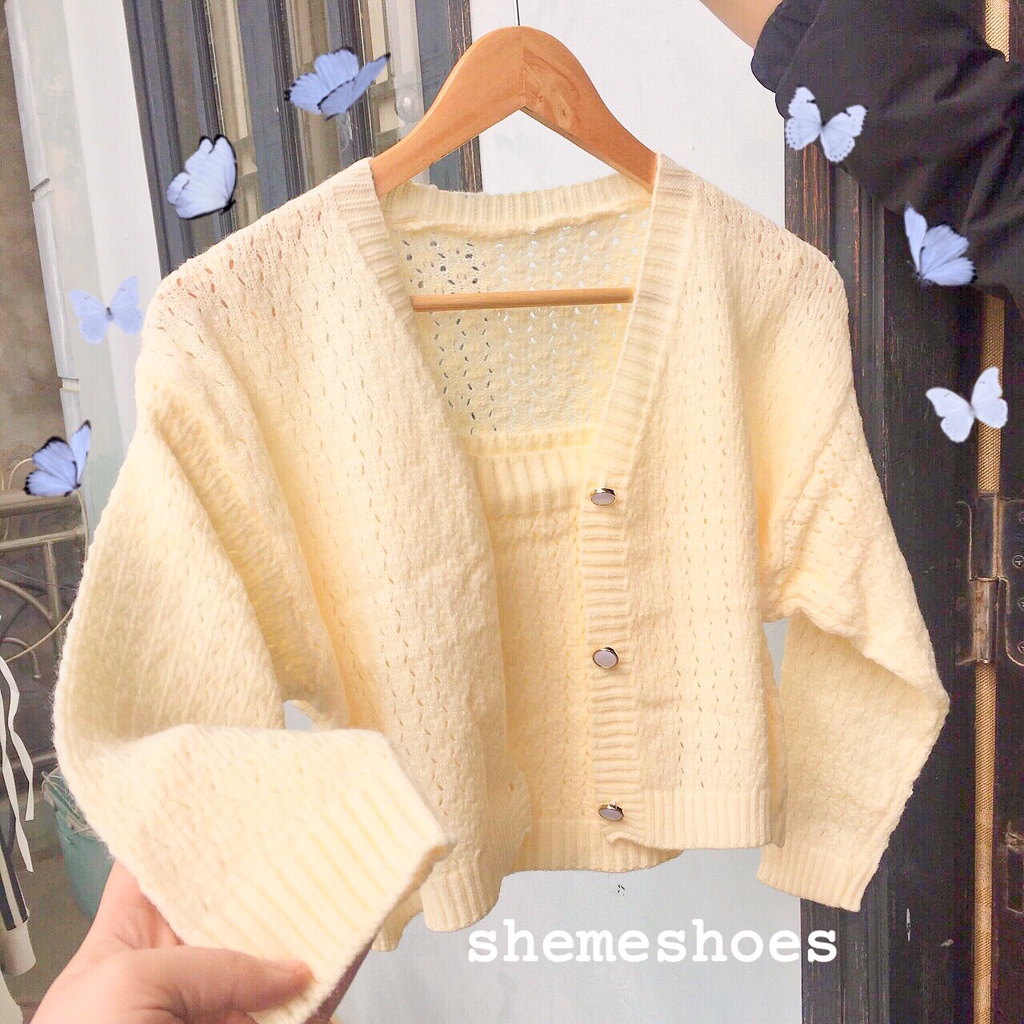 Sét Áo Khoác Cardigan Phối Áo Hai Dây Cho Nữ Thu Đông 2021 (Ảnh Thật Ở Cuối)