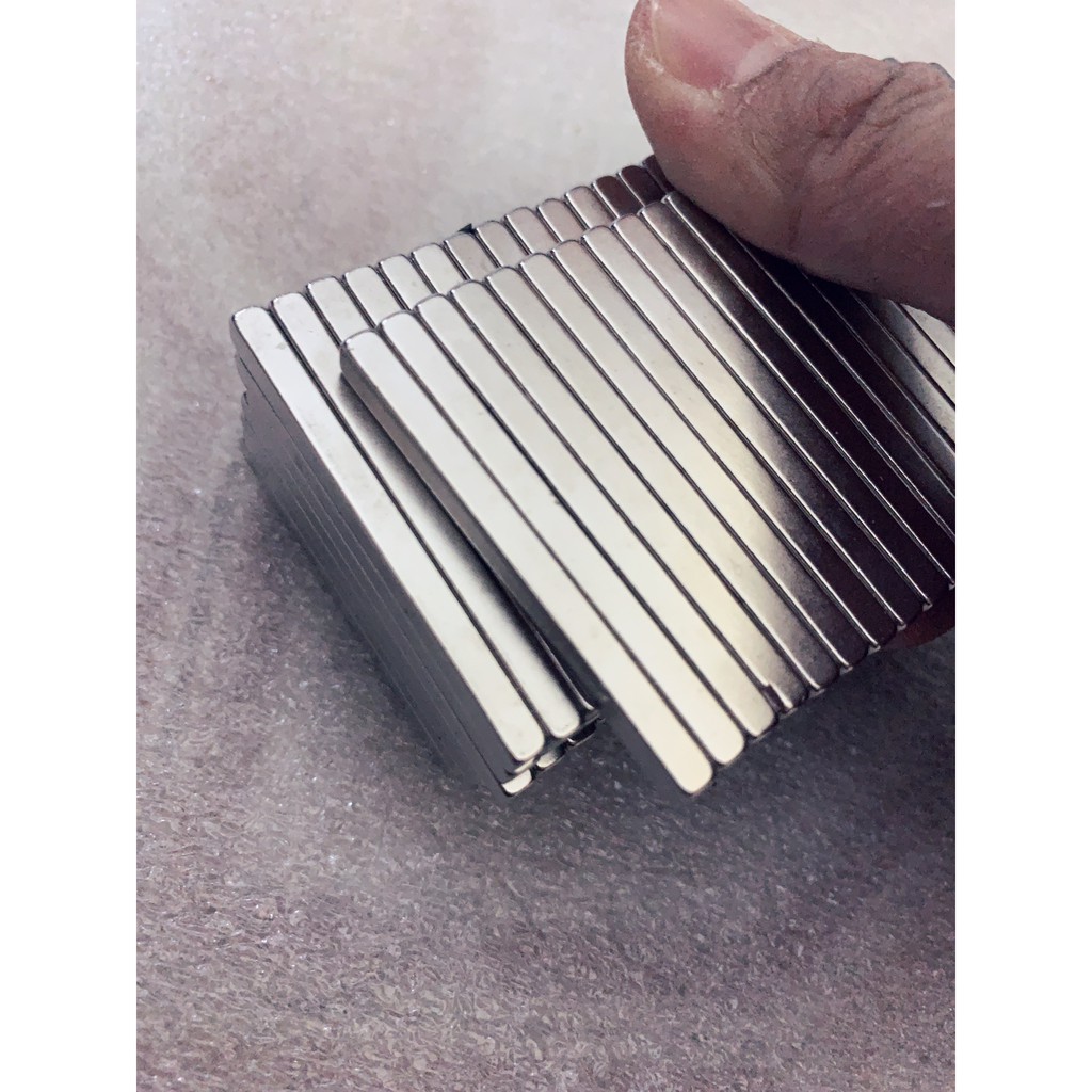 Nam châm chữ nhật 50x5x4mm loại nam châm đất hiếm siêu mạnh
