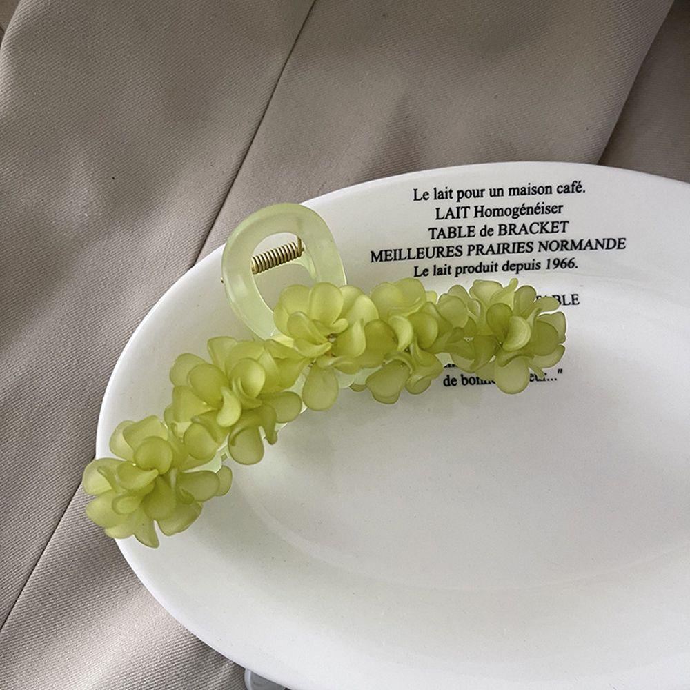 Kẹp Tóc Càng Cua Họa Tiết Hoa Phong Cách Retro Pháp Cho Nữ