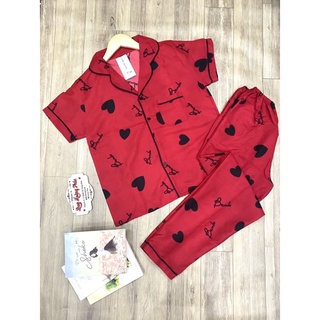 Bộ quần áo Pijama quần dài tay cộc mặc mùa hè