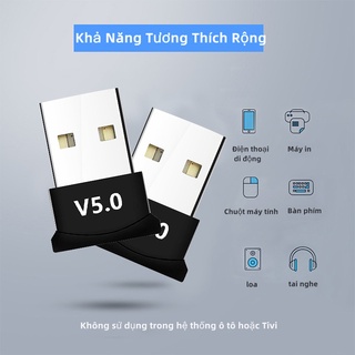 Máy Thu Bluetooth USB 5.0 Thu Bluetooth Truyền Bluetooth Máy Phát & Máy Thu Bộ Thu Phát Bluetooth