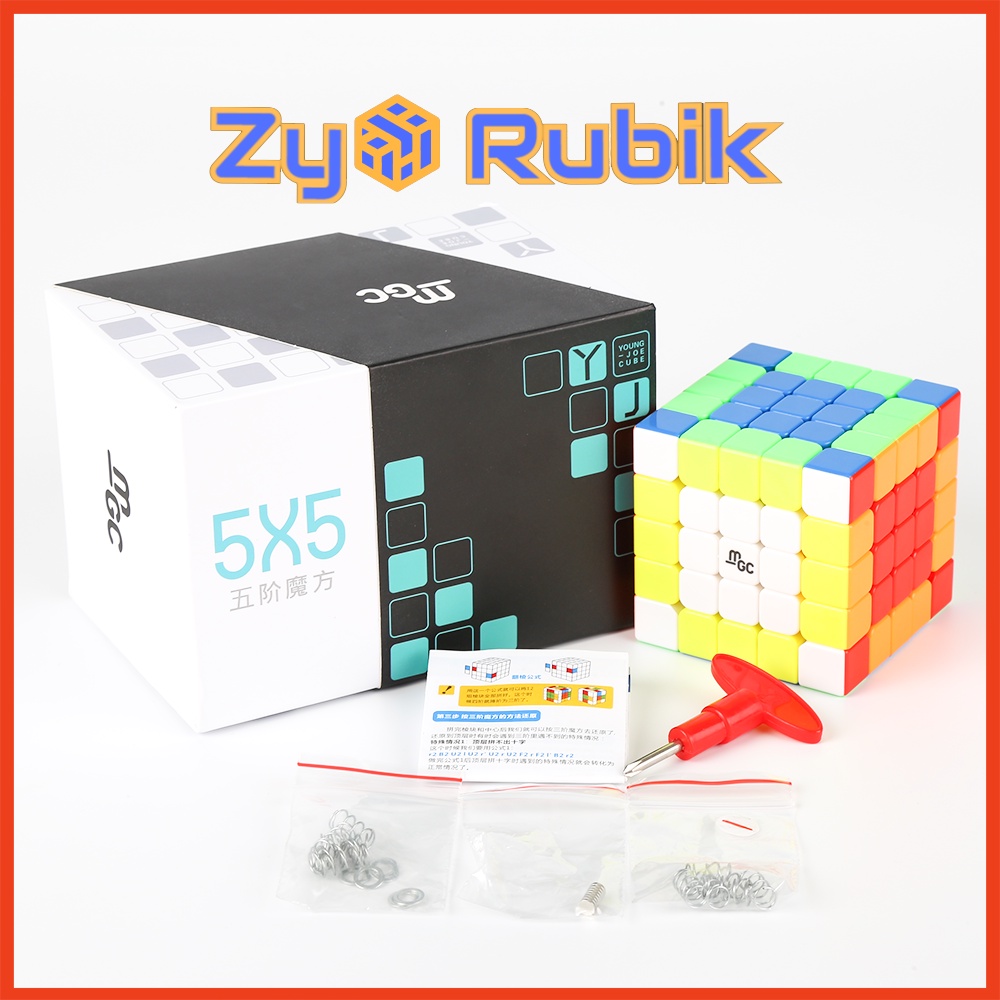 Rubik 5x5 YJ MGC 5x5 Có Nam Châm Stickerless Rubik 5x5x5 YongJun MGC 5x5 Không Viền (Hãng mod Nam châm) - Zyo Rubik