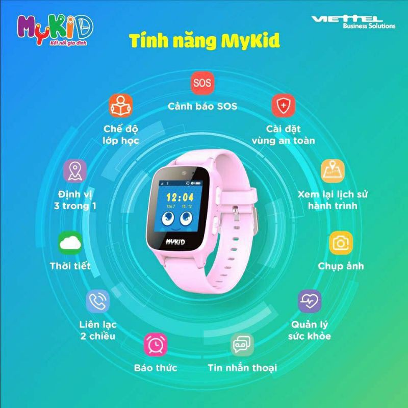 Đồng hồ thông minh cho trẻ em Mykid model 2021