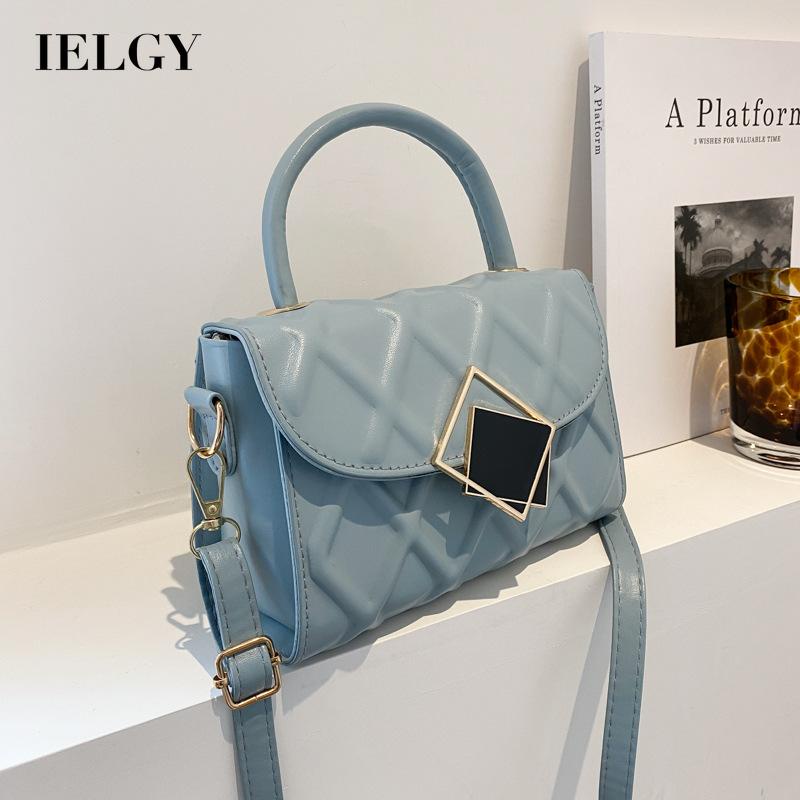 Túi đeo chéo hình vuông nhỏ IELGY đơn giản phong cách retro phương Tây