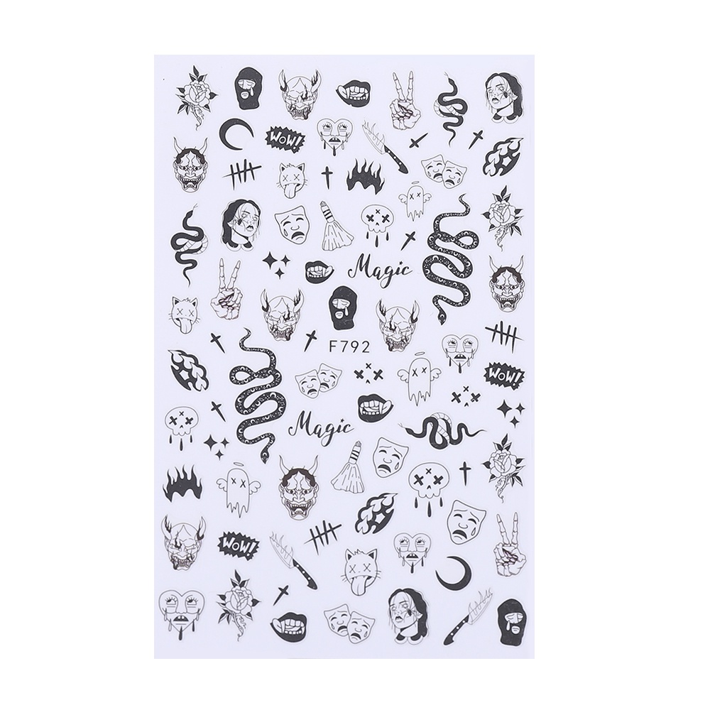 Miếng Dán Móng Nhiều Họa Tiết Phong Cách Halloween