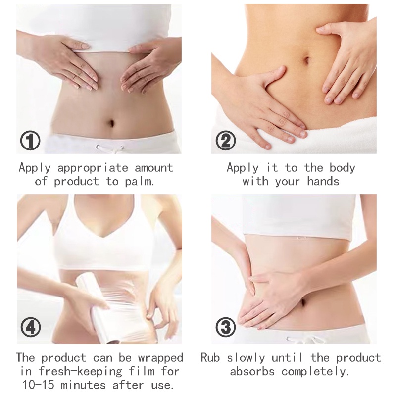 OEDO Bộ sản phẩm gồm kem giảm béo chiết xuất nhân sâm và axit hyaluronic đốt cháy mỡ thừa + tinh dầu mát xa làm nở ngực