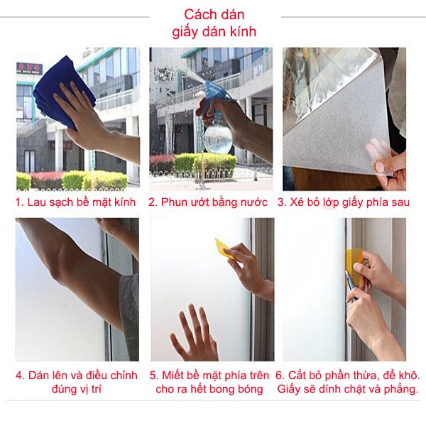 Giấy dán kính cửa mờ hình hoa bồ công anh khổ 45cm, giấy dán kính chống nắng - AZEVA