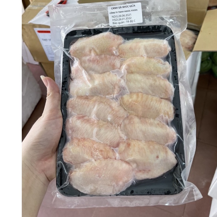 Cánh gà khúc giữa vỉ 0,5kg - Thực phẩm sạch cấp đông