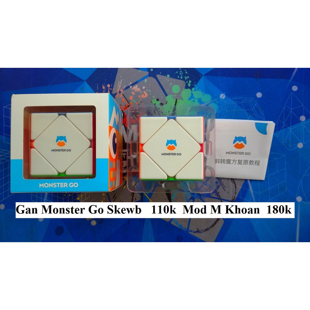 Biến Thể Rubik Skewb Monster Go Thường/ Mod M Khoan