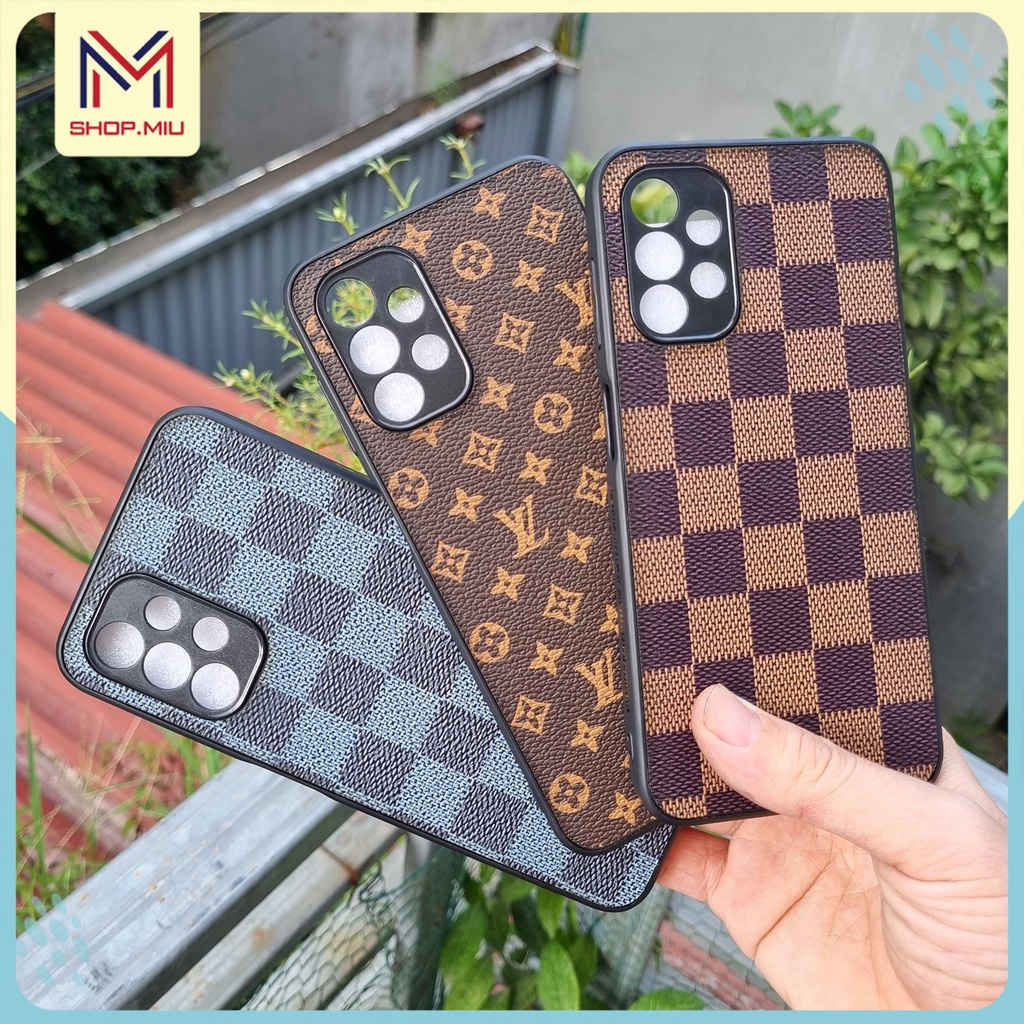 Ốp da caro SamSung A12 A22 A21s A31 A32 A51 A52 A52s A71 A72 S20 FE S21 FE M51 Note 10 lite S10 lite M21 M30s thời trang