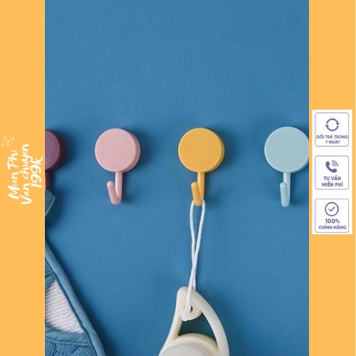 Móc Tròn Dán Tường Treo Đồ Đa Năng - Móc Gắn Tường Trang Trí Decor Nhà Cửa Nhiều Màu Sắc 88251
