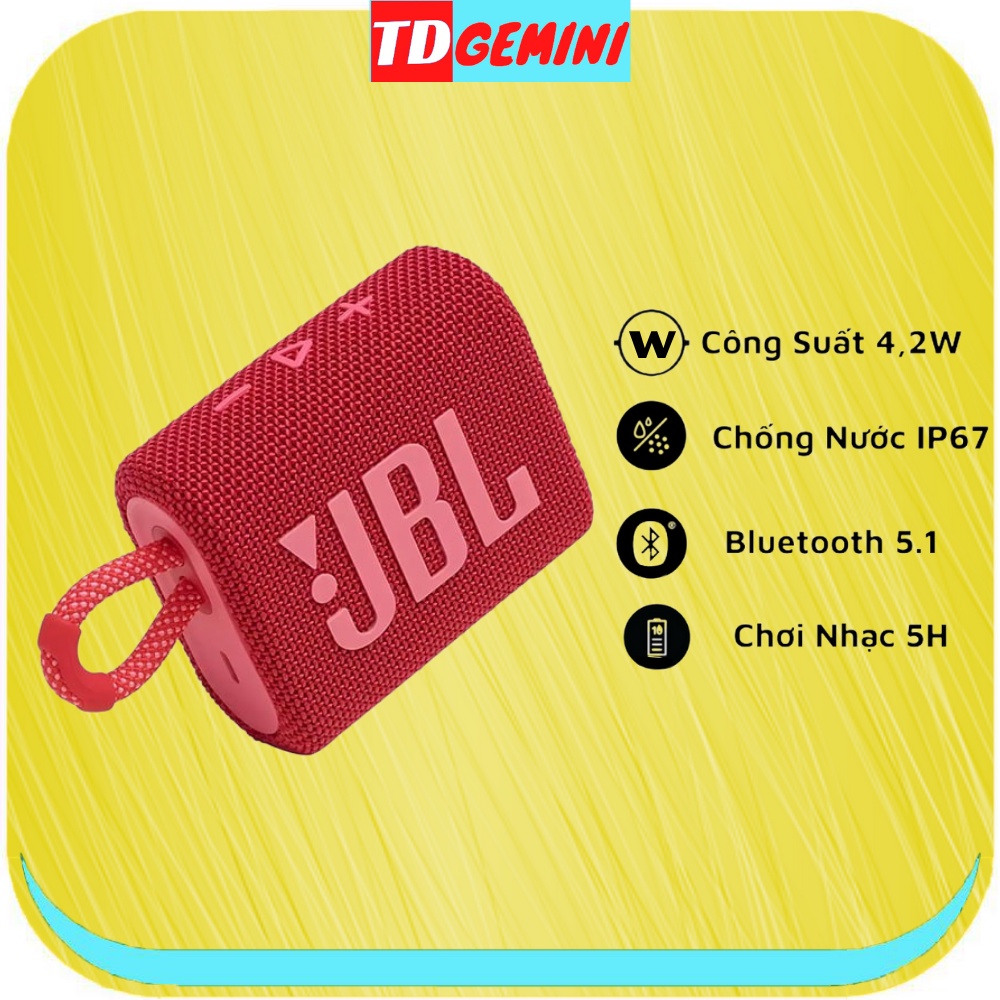 Loa Bluetooth mini JBL GO 3 Fullbox New 100% - Bảo hành 6 tháng