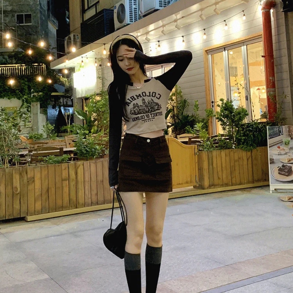 Áo Thun DàI Tay Cổ Chữ v ThờI Trang Cho Nữ JL-TX-493