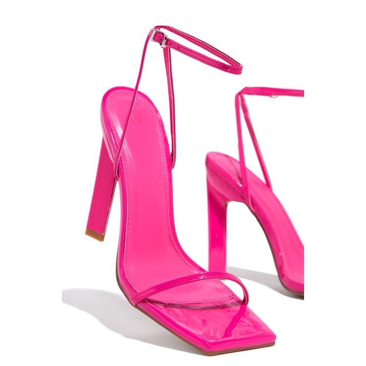 Giày Sandal Cao Gót Mũi Vuông Size Lớn Thời Trang Dành Cho Nữ / Size 36-42