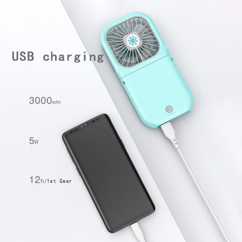 Quạt Làm Mát Mini Sạc Cổng USB Đeo Cổ Rảnh Tay Cho Nhà Ở / Văn Phòng / Ngoài Trời