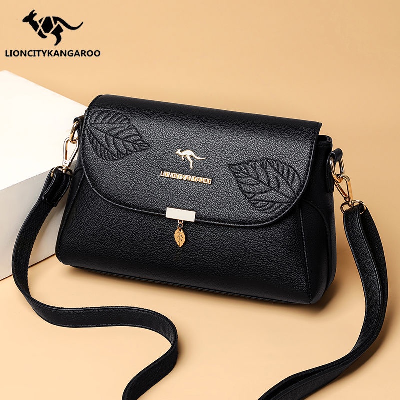 Lion City Kangaroo Túi vuông nhỏ dập nổi dành cho phụ nữ 2022 Mới hợp thời trang Túi Messenger dung tích lớn Tính chất D