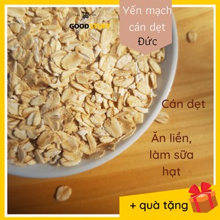 Yến mạch cán dẹt túi 500g, rolled oat, date mới, nguyên chất không gia vị, shop Goodstuff