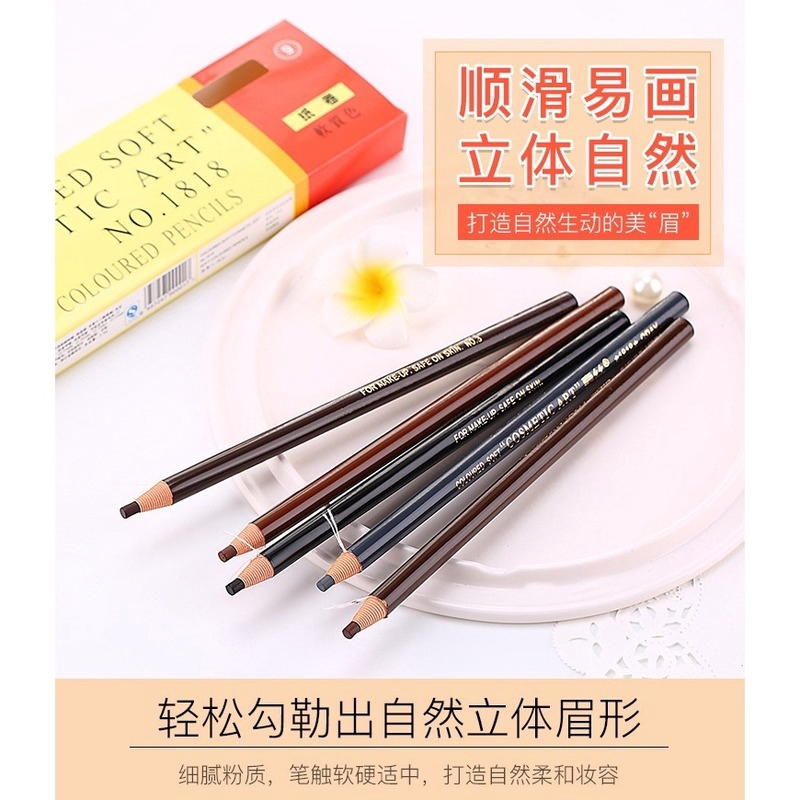 Bút Chì Kẻ Mày Dạng Xé Kháng Nước Chống Mồ Hôi Không Phai Màu Tiện Dụng