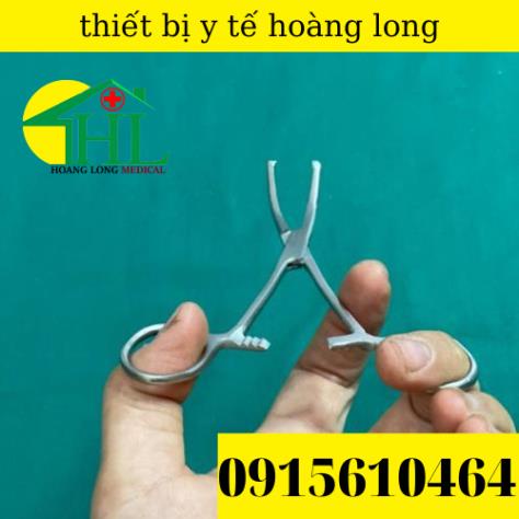 Panh Y Tế, Panh Gắp Phẫu Thuật, Pen Kẹp Y Tế, Panh Cong Có Mấu 14cm - Hàng Pakistan