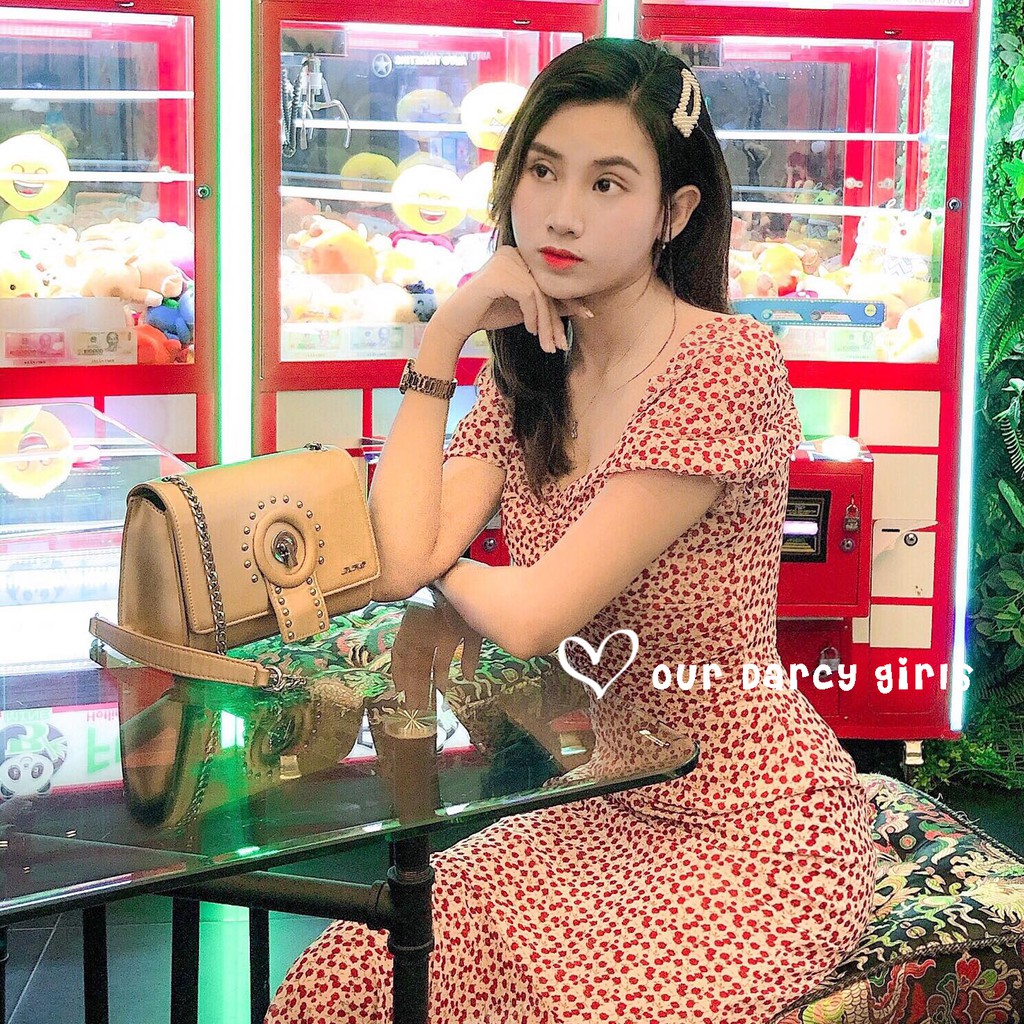 𝐃𝐀𝐑𝐂𝐘 💗FIONA DRESS 🌸 Váy voan dáng dài đuôi cá hoa nhí 🌸