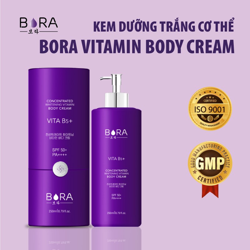 Kem dưỡng trắng toàn thân Bora Vitamin Body Cream 250ml