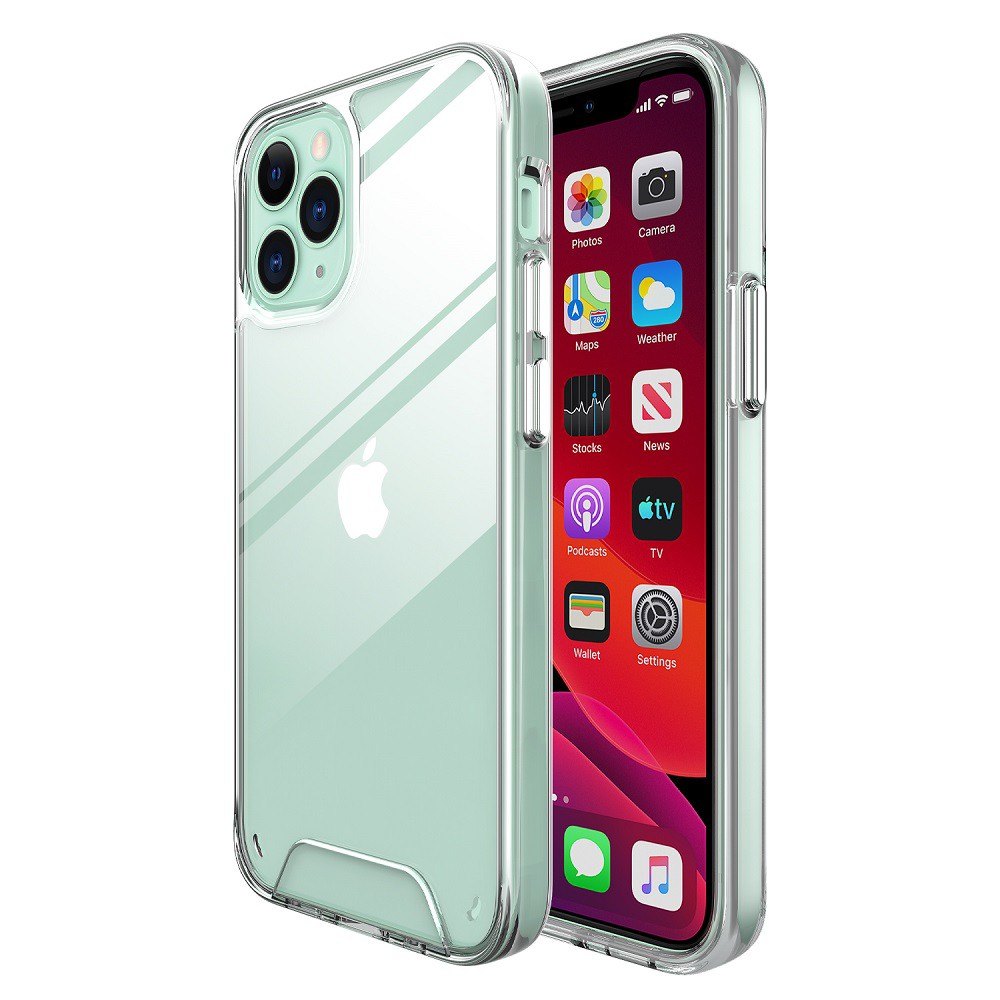 Ốp Điện Thoại Nhựa Acrylic Trong Suốt Siêu Mỏng Kiểu Áo Giáp Quân Đội Cho Iphone 11 Pro Max