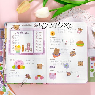 Sticker gấu cute WSTZ006 - mjstore