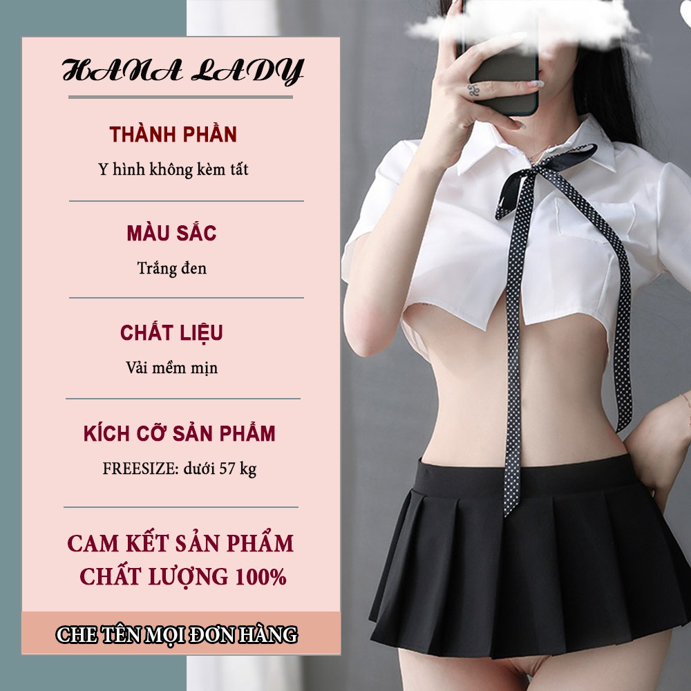 Đồ ngủ nữ -Cosplay nữ sinh sexy siêu gợi cảm quyến rũ chất liệu vải mềm mịn C181 | BigBuy360 - bigbuy360.vn
