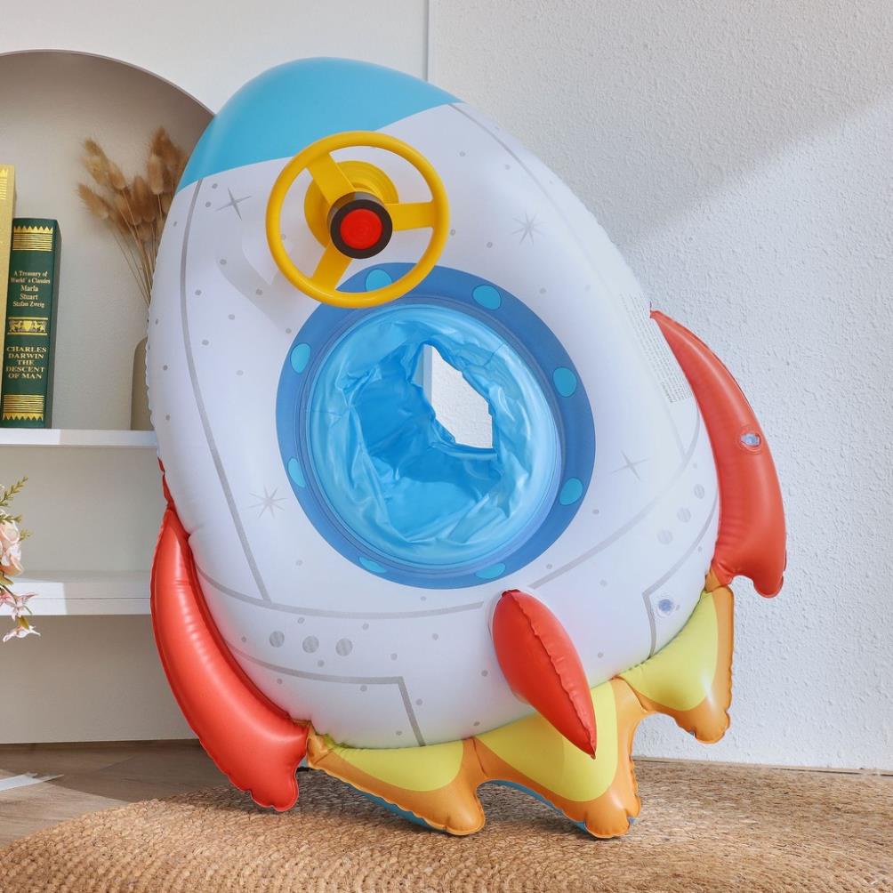 Phao bơi cho bé KOGANO phao bơi chống lật an toàn hình tên lửa có xỏ chân độc đáo SS-001397