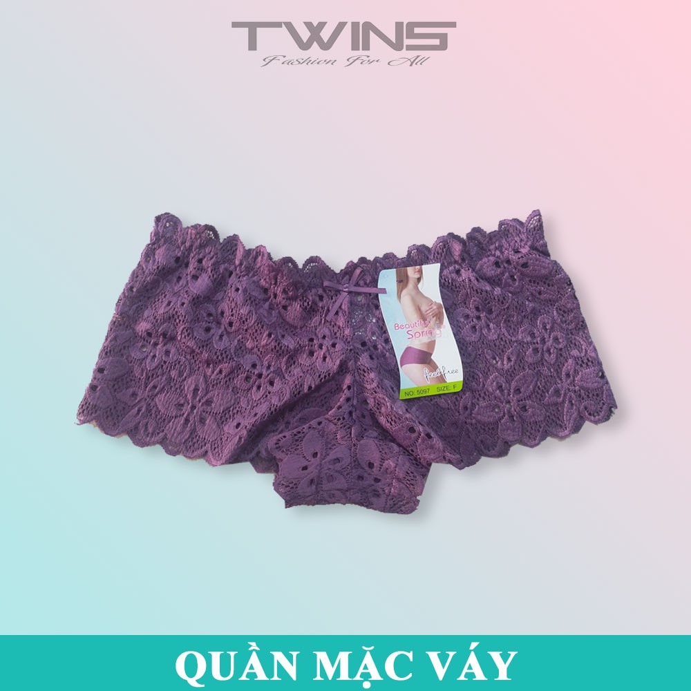 Quần lót nữ ren sexy cao cấp mặc trong váy SD5047 dạng đùi/ boxer thoải mái quyến rũ size dưới 55kg