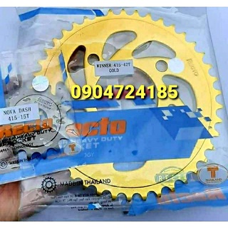 Nhông dĩa 7ly winner/sonic 150 dĩa vàng 42t 44t nhông 15t recto