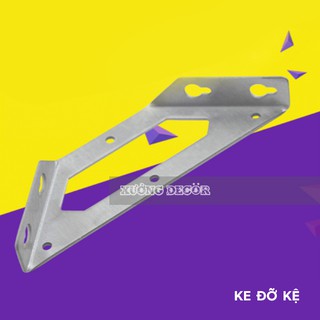Ke đỡ giá sách tam giác inox đa năng dành cho giá kệ và giường tủ bộ 2 chiếc
