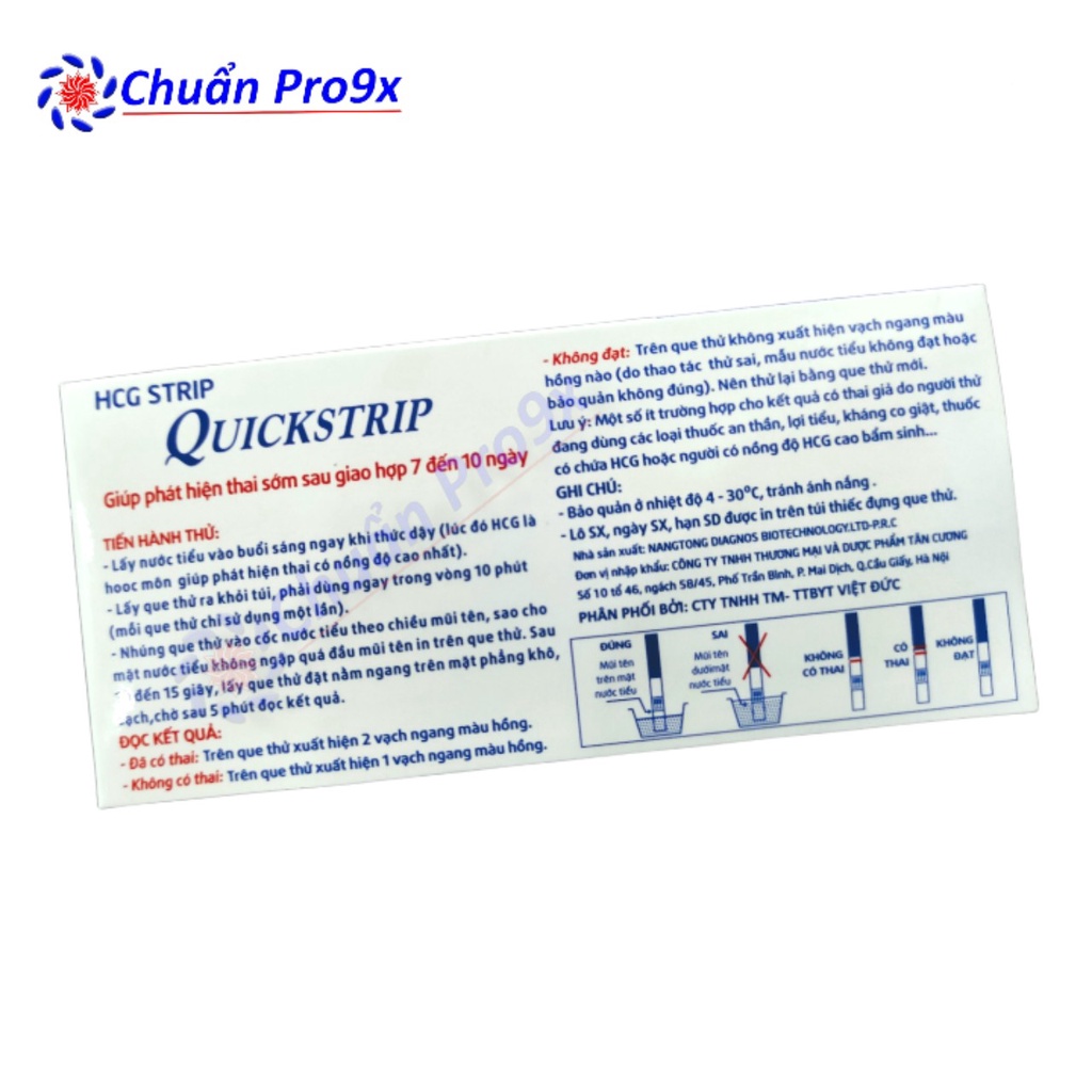 Que thử thai quickseven quickstrip hát hiện sớm sau 7 ngày - ảnh sản phẩm 3